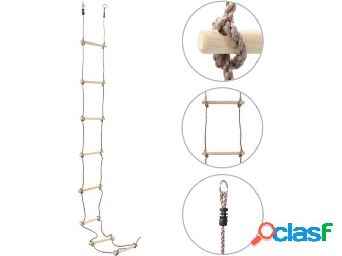Escalera de Cuerda para Niños VIDAXL Madera (290 cm)