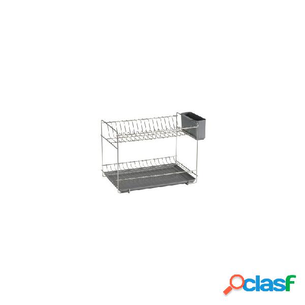 Escurreplatos sauvic 90985 inox pequeño