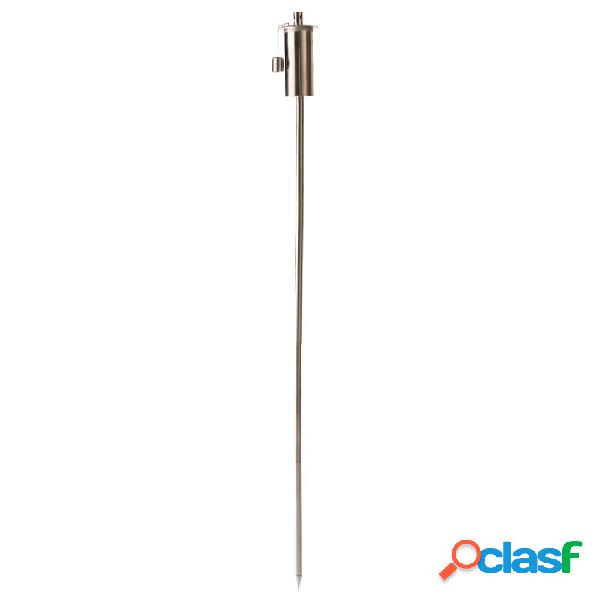 Esschert Design Antorcha de aceite sobre poste acero