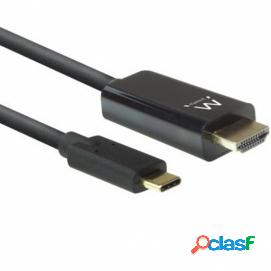 Ewent Ew9824 Cable De Conversión Usb-c A Hdmi Macho 4k/60hz