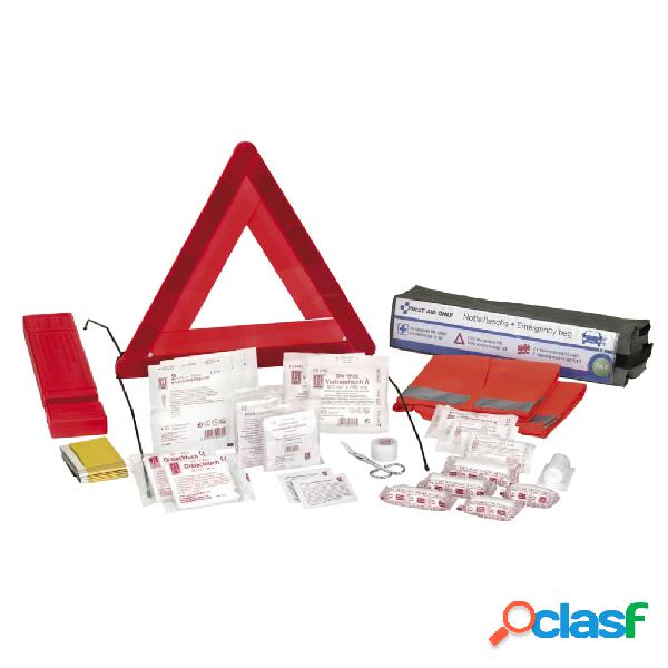 FIRST AID ONLY Kit de emergencia para coche 3 en 1 DIN 13164