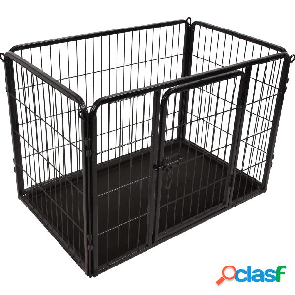 FLAMINGO Perrera Kazan S negra 93x59x64 cm