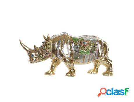 Figura Decorativa Dkd Home Decor Dorado Resina Multicolor