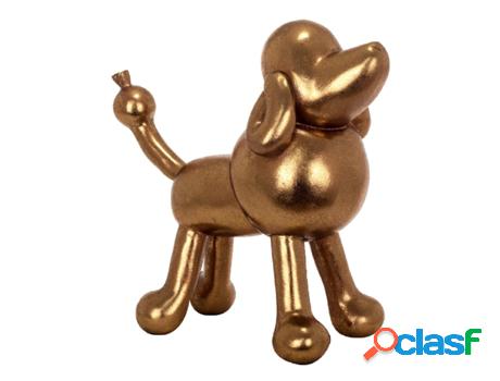 Figura de Perro Dorado de Resina 22*11*22cm