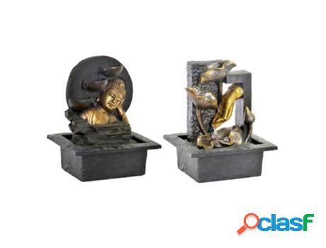Fuente Dkd Home Decor Buda Resina Oriental (21 X 19 X 27 Cm)