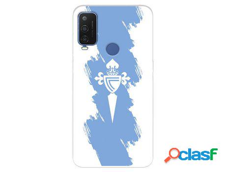 Funda Para Alcatel 1 L Pro Del Rc Celta Escudo Trazo Azul -