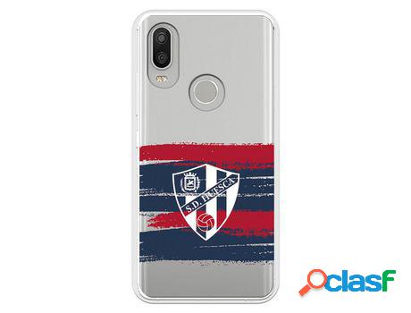 Funda Para Bq Aquaris X2 Del Huesca Rayas Transparente -