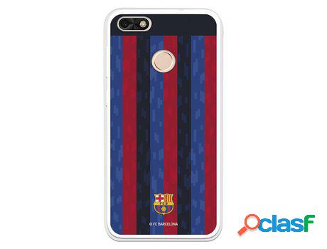 Funda Para Huawei Y6 Pro 2017 Del Fc Barcelona Fondo Rayas