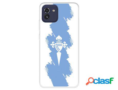 Funda Para Samsung Galaxy A03 Del Rc Celta Escudo Trazo Azul