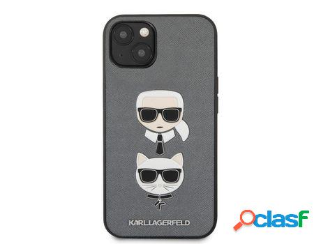 Funda Rígida KARL LAGERFELD diseño caras Karl y Choupette