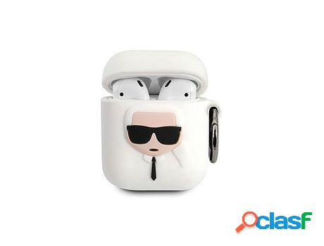 Funda Silicona KARL LAGERFELD diseño cara de Karl para