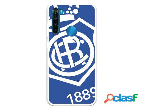 Funda para Xiaomi Redmi Note 8 del Recre Escudo Fondo azul -