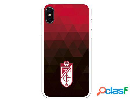Funda para iPhone X del Granada CF Escudo - Fondo Rojo y