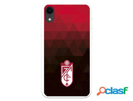 Funda para iPhone XR del Granada CF Escudo - Fondo Rojo y