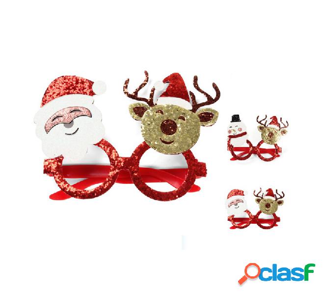 Gafas de Navidad con Brillantina en modelos surtidos