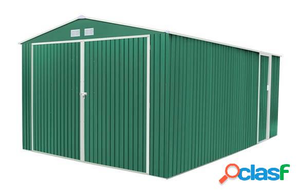 Garaje metálico Gardiun Oxford Verde 20.52m2