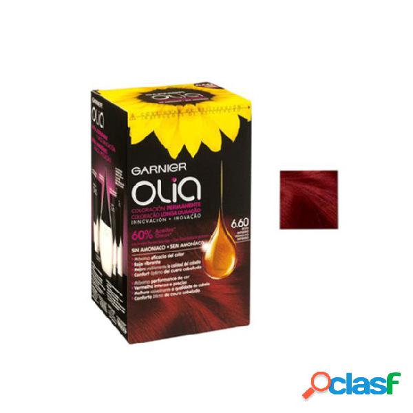 Garnier Olia. Paquete de coloración permanente 6.60 rojo