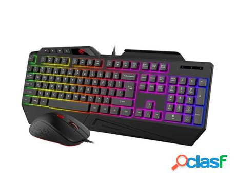 HAVIT Gamenote Kb852Cm Teclado Y Ratón Para Juegos Usb