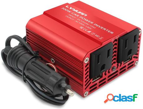 Inversor De Coche De 300W Cc 12V LY-300W-1 Rojo LY-300W-1