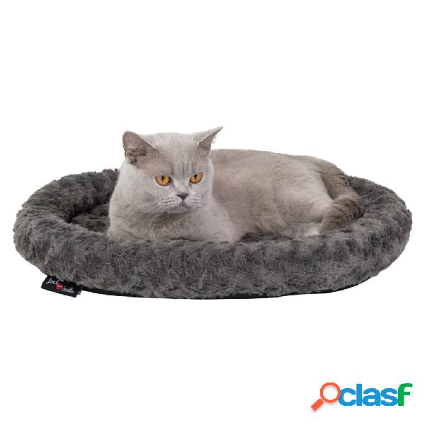 Jack and Vanilla Cesta para mascotas Softy S gris roseta