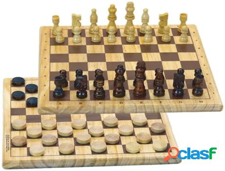 Jogo de Mesa JEUJURA Chess And Checkers (3 Anos)