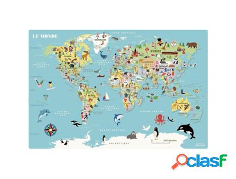 Jogo de Mesa VILAC Magnetic Map Of World Ingela P. Arrhenius