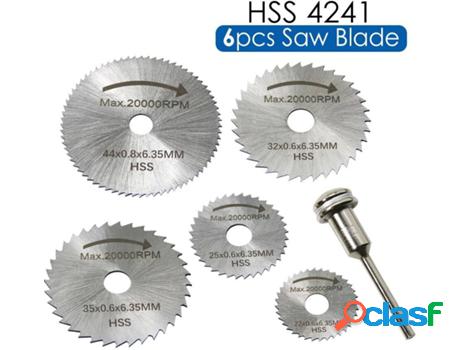 Juego De 6 Hojas De Sierra Circular (Slink00158)
