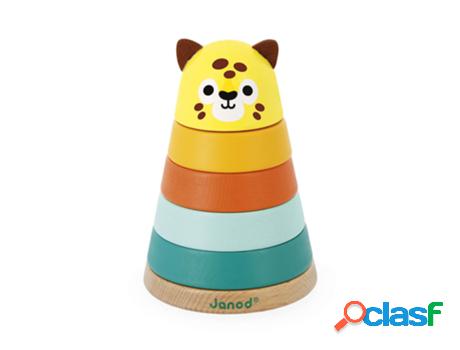 Juego Didáctico JANOD (Madera - Amarillo - 9,5 x 9,5 x 13,5