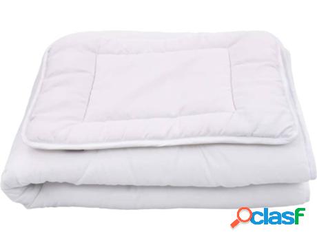 Juego de Edredón Infantil VIDAXL 3 Piezas Blanco 100x135 cm