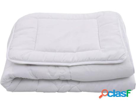 Juego de Edredón Infantil VIDAXL 3 Piezas Blanco 120x150 cm