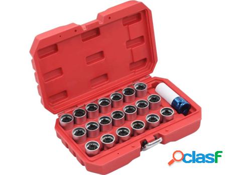 Juego de Llaves de Ruedas VIDAXL VAG (21 Piezas)