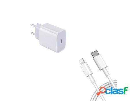 Kit Base de Cargador Type C Fastcharge 20W + Cable de Carga
