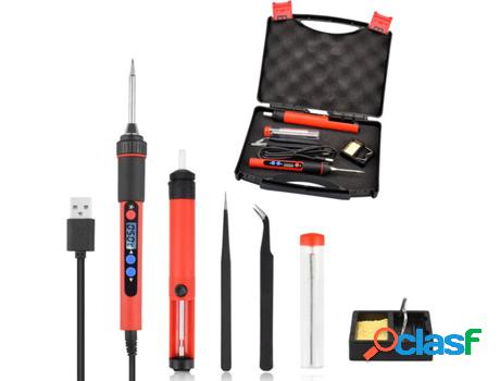 Kit de Soldador Con Ajuste Digital de Temperatura Usb Dc 5V