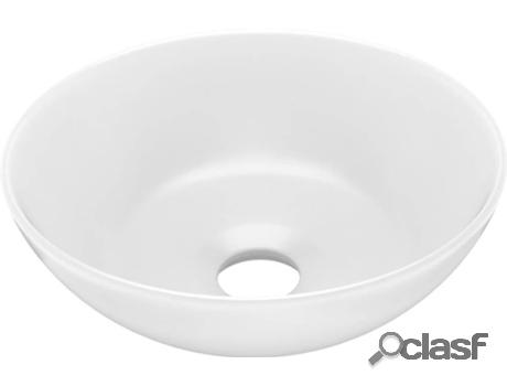 Lavabo VIDAXL Redondo Cerámico (Blanco)