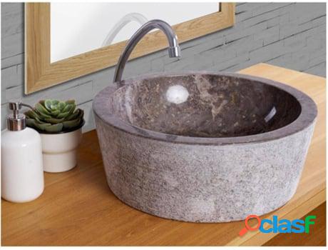 Lavabo de Baño VENTE-UNIQUE Volca (Gris - Piedra y Mármol