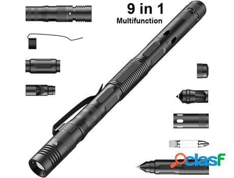 Linterna de Pluma Táctica Multifuncional Para Autodefensa