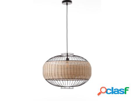 Lámpara LUMISKY (Rattan - Negro - 55,5 x 55,5 x 40 cm)