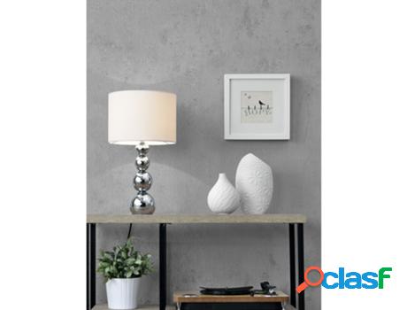 Lámpara de mesa LUX.PRO Blanco/Cromo (40 W - E14)