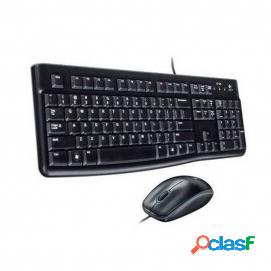 Logitech Mk120 Teclado + Ratón óptico 1000dpi U