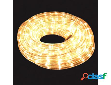 Luces navidad tubo luz blanca exterior ip44 rollo 10 metros