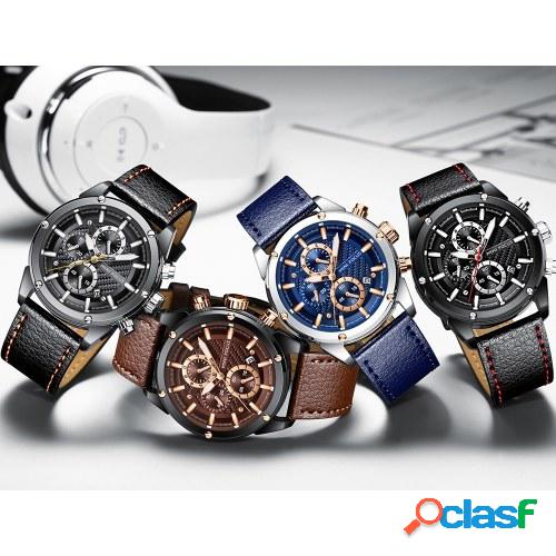 MINI FOCUS MF0161G Reloj de cuarzo Hombre de negocios Reloj