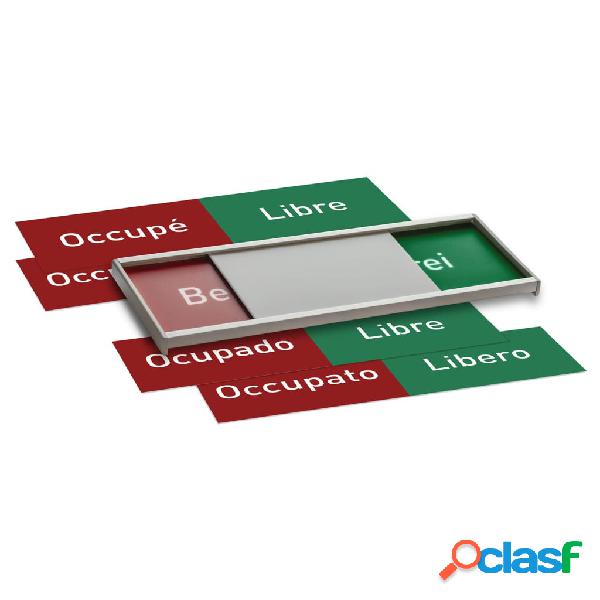 MOEDEL Cartel de control deslizante libre/ocupado ROM