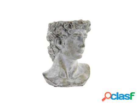 Macetero Dkd Home Decor Gris Cemento (17 X 15 X 23 Cm)