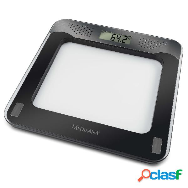 Medisana Báscula de baño PS 416 negro y plateado 180 kg