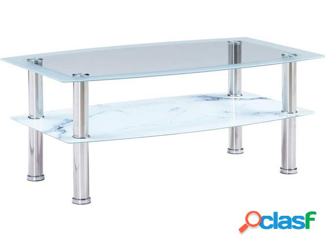 Mesa de Centro ART PLANET Aspecto Mármol Vidrio Templado