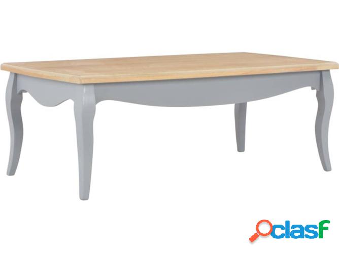 Mesa de Centro ART PLANET Pino Macizo Gris y Marrón