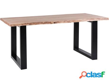 Mesa de Comedor Heby (Marrón - Madera de Acacia -200x95x77