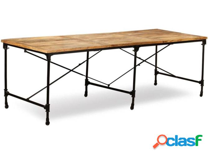 Mesa de Comedor VIDAXL 243992 (Madera de Manguera Maciza -