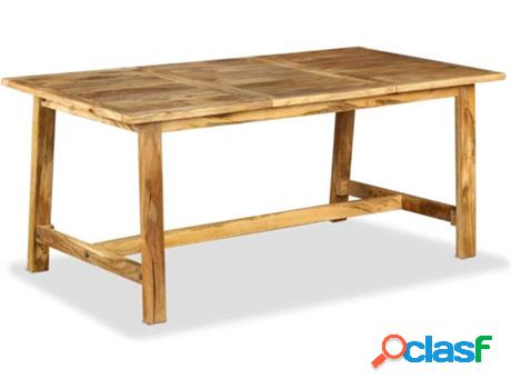 Mesa de Comedor VIDAXL 244803 (Madera de Manguera Maciza -