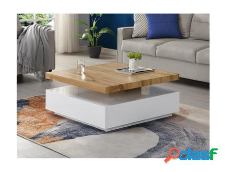 Mesa de centro VENTE UNIQUE Kyria (36 x 80 x 80 cm - Gris
